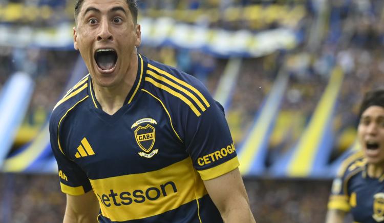 Imagen de Cómo quedó Miguel Merentiel en la tabla de goleadores de Boca a River