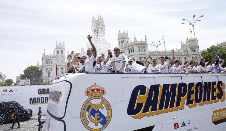 Imagen de Real Madrid celebró su Liga número 36