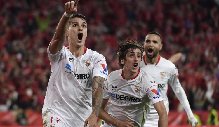 Imagen de Erik Lamela le dio la clasificación a Sevilla a la final de la Europa League