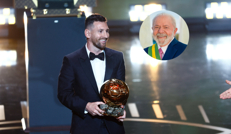 Imagen de Lula Da Silva, rendido a los pies de Messi