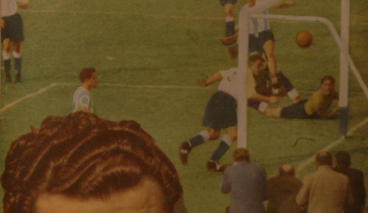 Imagen de 25 de mayo de 1960, el “gol imposible” de Ernesto Grillo