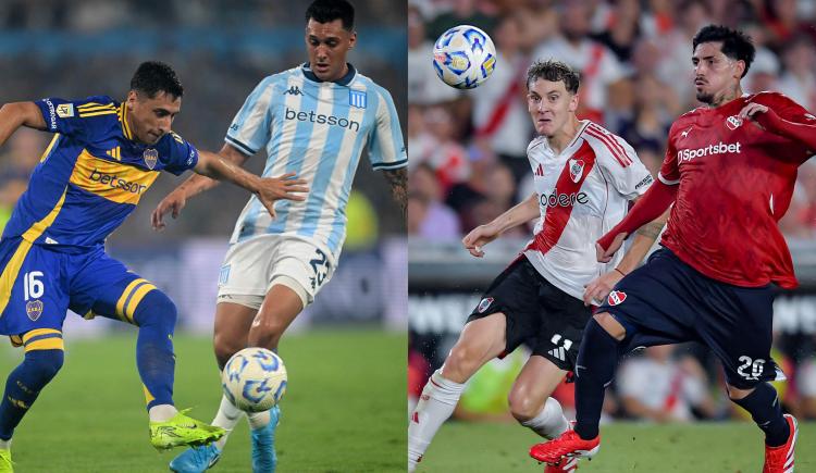 Imagen de Sábado de súper acción: las formaciones de Boca - Racing e Independiente - River