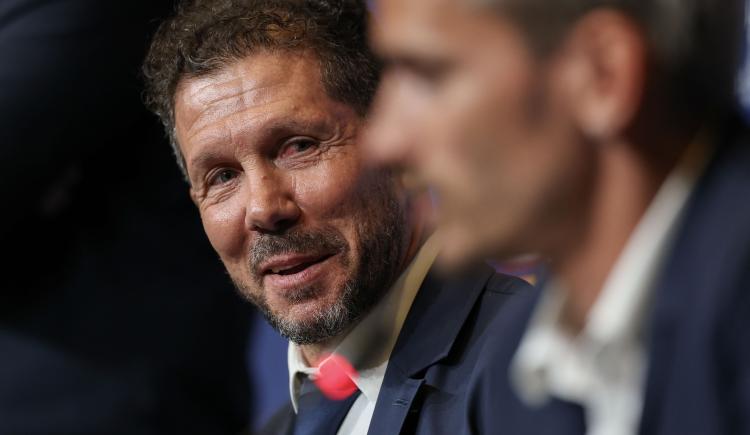 Imagen de Simeone se quebró en conferencia al hablar sobre Griezmann