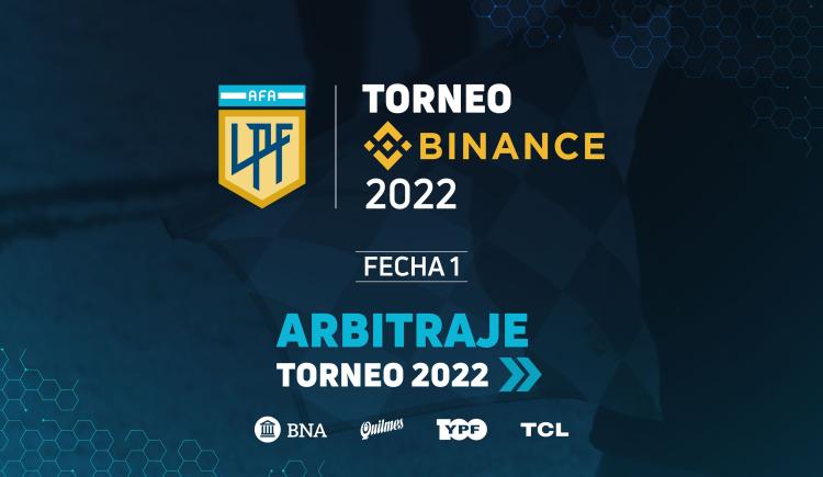 Imagen de Árbitros de la primera fecha de la Liga Profesional