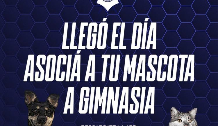 Imagen de Los socios de Gimnasia podrán asociar a sus mascotas
