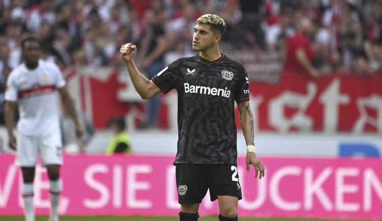 Imagen de Exequiel Palacios marcó en el empate de Bayer Leverkusen