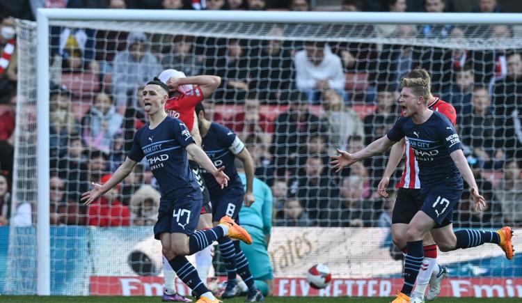 Imagen de Manchester City ganó y está en semifinales de la FA Cup