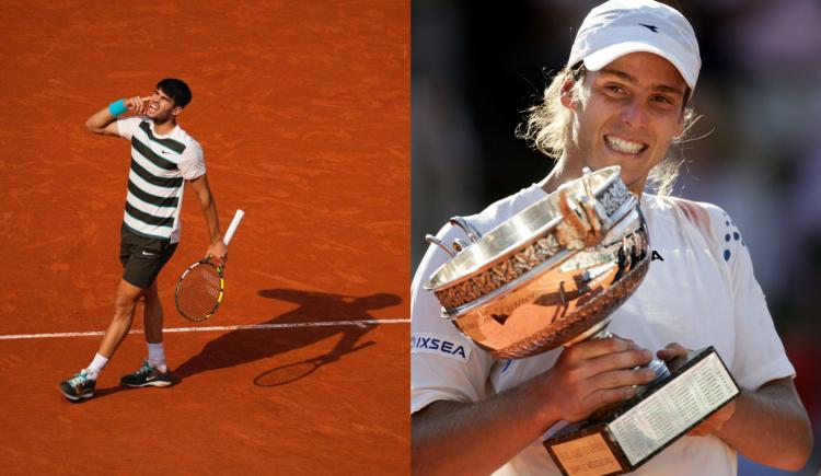Imagen de De punto a banca: cuál es la marca que comparten Carlos Alcaraz y Gastón Gaudio en Roland Garros