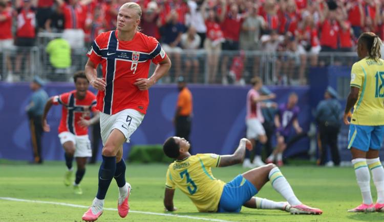 Imagen de Tristeza nao tem fin: Noruega dio el golpe con una actuación para el recuerdo de Haaland y eliminó a Brasil