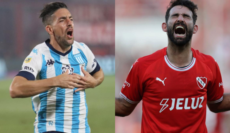 Imagen de Los goleadores actuales de Racing e Independiente que más le anotaron a su clásico rival
