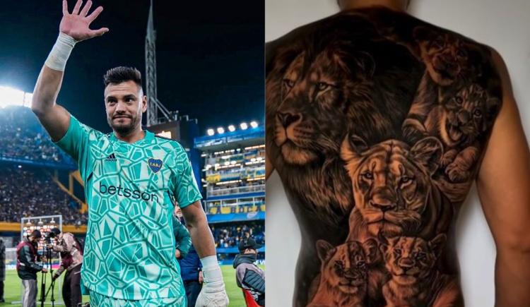 Imagen de El tremendo tatuaje que se hizo Chiquito Romero mientras define su futuro en Boca