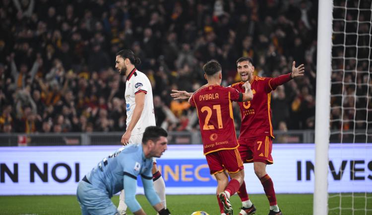 Imagen de Brilló La Joya: doblete de Dybala en la goleada de Roma