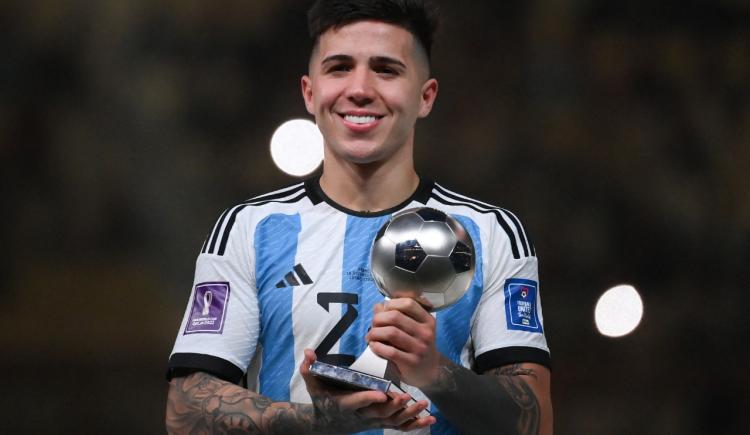 Imagen de Enzo Fernández, el mejor jugador joven del Mundial