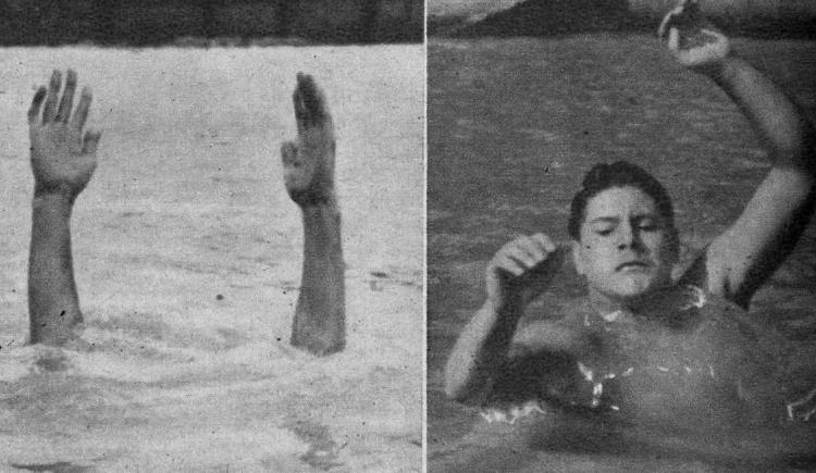 Imagen de 1940. Como se ahoga la gente