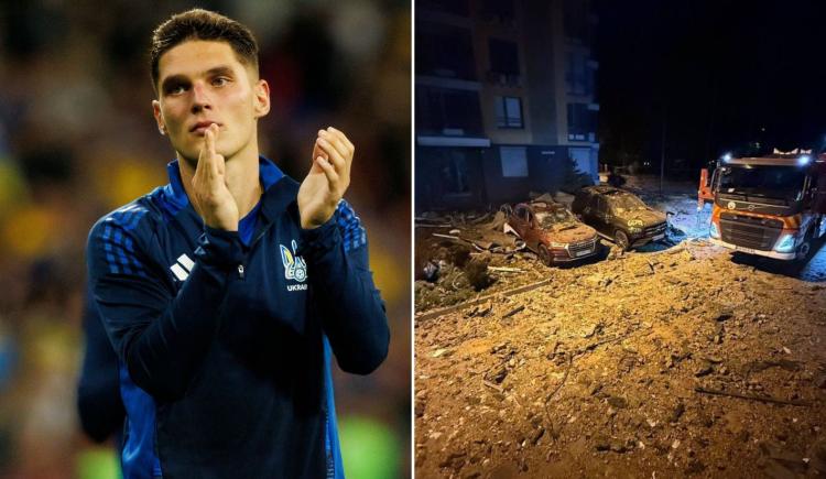 Imagen de Bombardearon la casa de un futbolista ucraniano con su familia adentro
