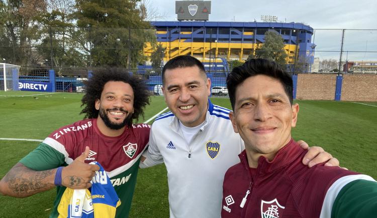 Imagen de Juan Román Riquelme, un anfitrión de lujo: el divertido cruce que armó entre Marcelo y Frank Fabra