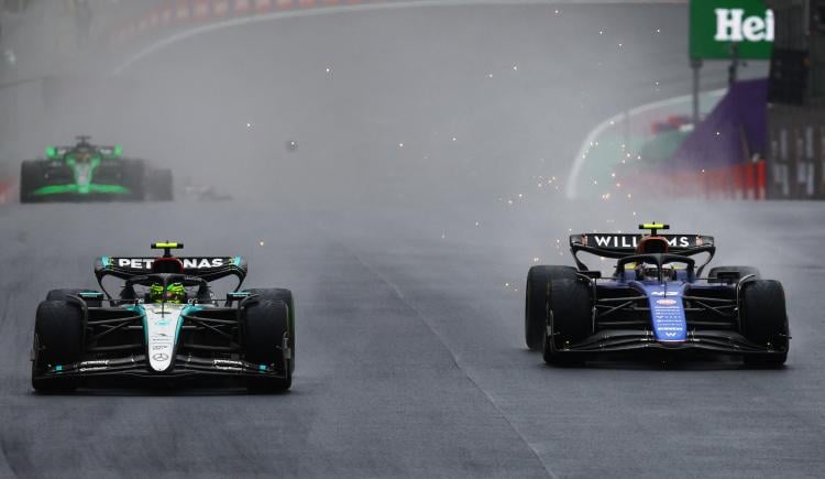 Imagen de De pie, Argentina: el increíble sobrepaso de Franco Colapinto a Lewis Hamilton