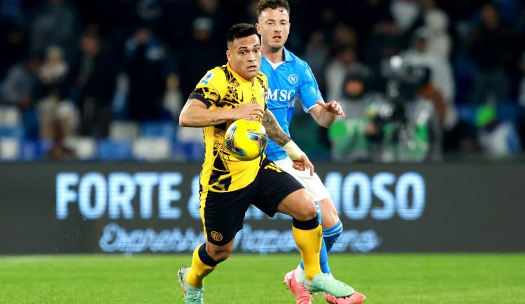 Imagen de El Inter de Lautaro Martínez se durmió, Napoli se lo empató y la diferencia sigue siendo de un punto
