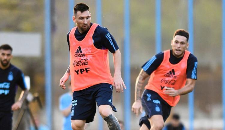 Imagen de Con Messi a full, la práctica de la Selección antes de viajar a Lima