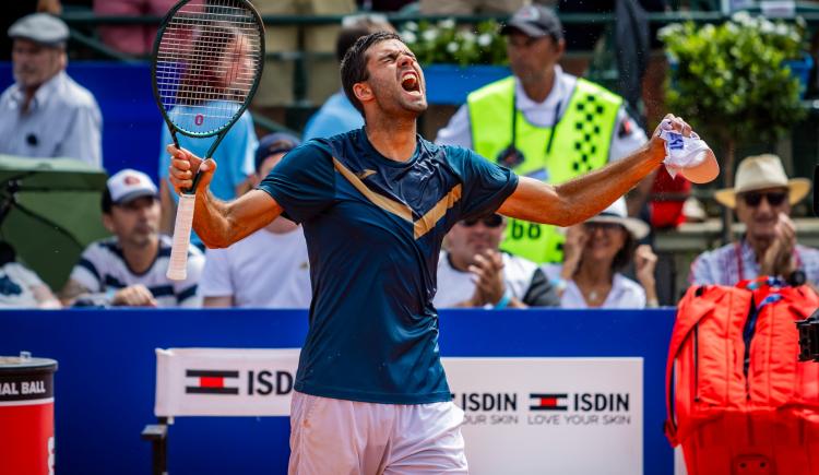 Imagen de Facundo Díaz Acosta, el primer semifinalista del Argentina Open