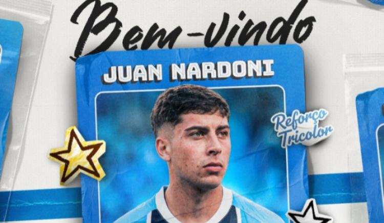 Imagen de Oficial: Nardoni dejó Racing y fue presentado en Gremio