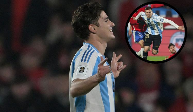 Imagen de Los elogios de Julián Álvarez a Mastantuono tras su debut en la Selección: "Es un crack"
