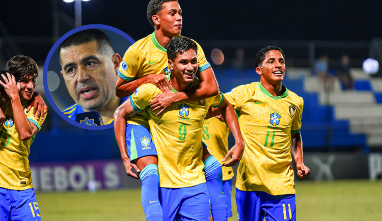 Imagen de El legado de Román no tiene fronteras: Riquelme es el nombre del gol para Brasil en el Sudamericano Sub-17