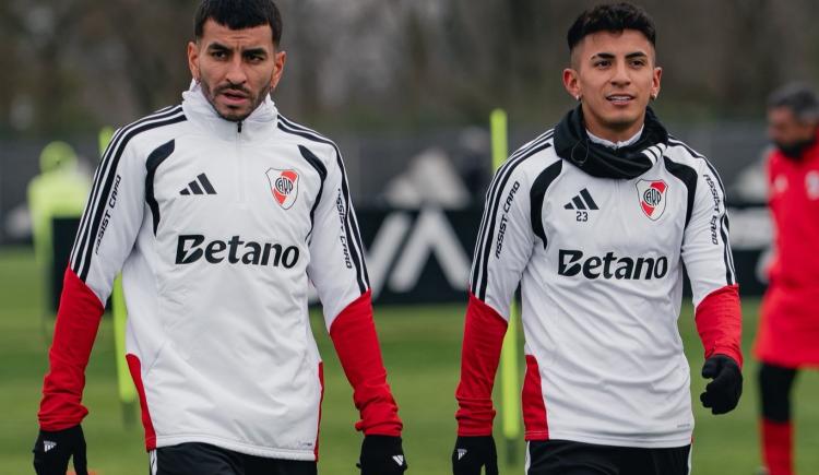 Imagen de Con Almada como titular, el once de River que probó Coudet para enfrentar a Argentinos