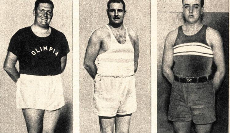 Imagen de 1937. Los gorditos y barrigones del Básquet