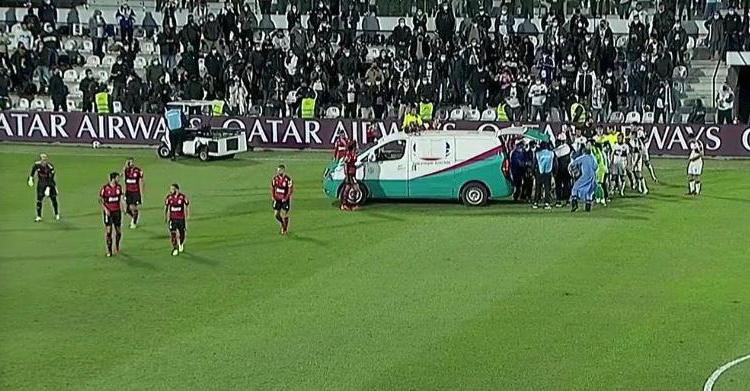 Imagen de DURO CHOQUE EN OLIMPIA-FLAMENGO