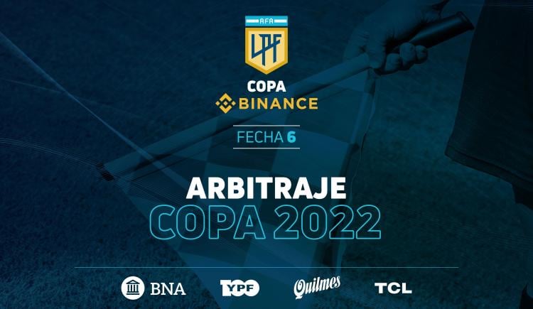 Imagen de ÁRBITROS DE LA SEXTA FECHA DE LA COPA DE LA LIGA