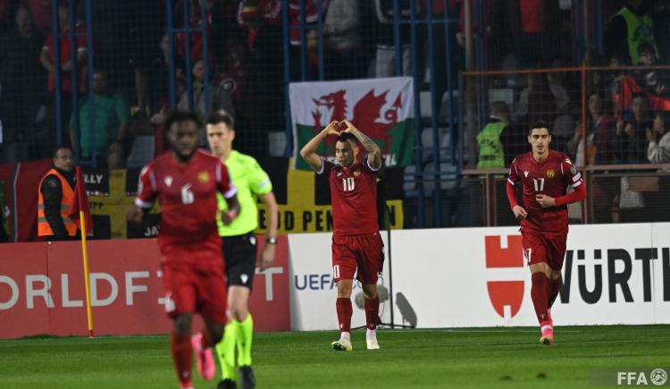 Imagen de Lucas Zelarayán convirtió en el empate de Armenia