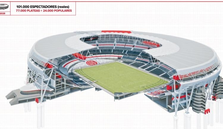 Imagen de River difundió imágenes de las remodelaciones en el Monumental