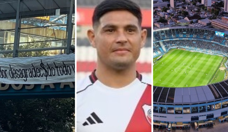 Imagen de Racing se acordó de Maxi Salas: explícita bandera y fuertes cánticos en el Cilindro