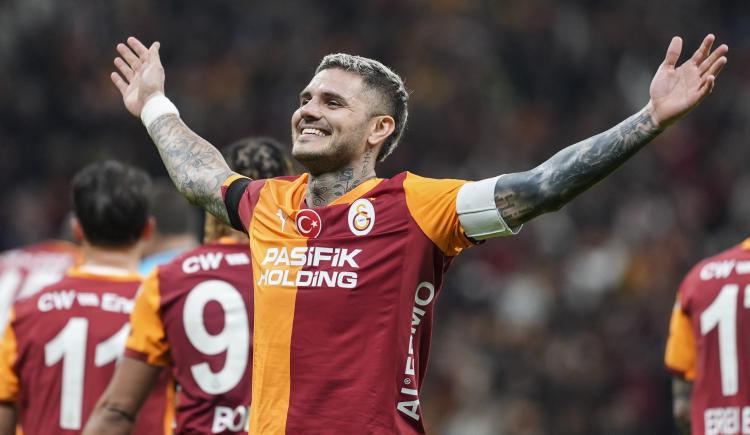 Imagen de Encendido: Mauro Icardi firmó un triplete en la goleada de Galatasaray
