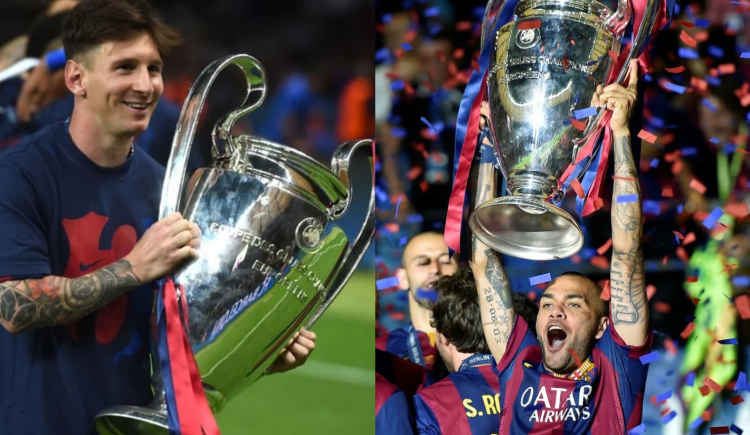 Imagen de Los títulos de Lionel Messi Vs. los títulos de Dani Alves