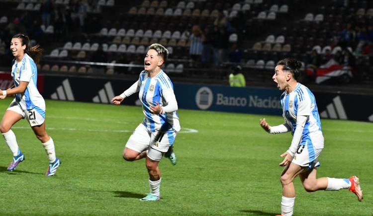 Imagen de La Selección Argentina femenina volvió a ganarle a Costa Rica