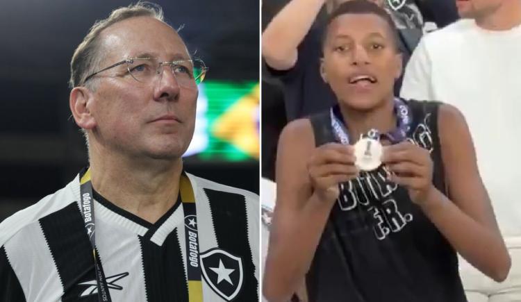 Imagen de El show del dueño de Botafogo: lanzó a la tribuna la medalla de subcampeón y anunció al nuevo DT tras el partido