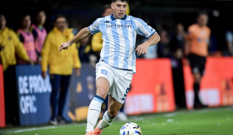Imagen de Juan Nardoni, muy cerca de dejar Racing a cambio de una cifra millonaria