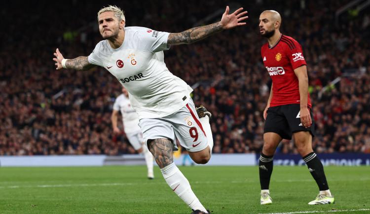 Imagen de Icardi le dio una victoria histórica a Galatasaray en Old Trafford