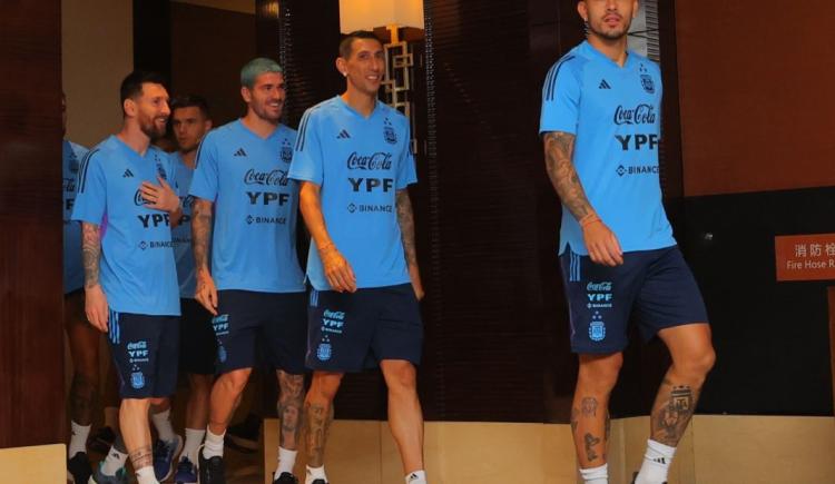 Imagen de La Selección Argentina tuvo su primer entrenamiento en Beijing