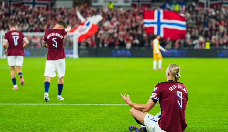 Imagen de Androide recargado: Haaland metió 5 goles en el histórico triunfo de Noruega