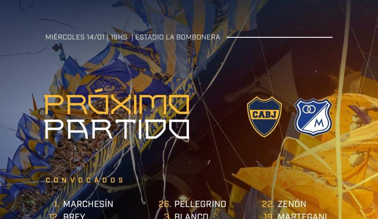 Imagen de Milton Giménez también se lo pierde: la lista de convocados de Boca para enfrentar a Millonarios