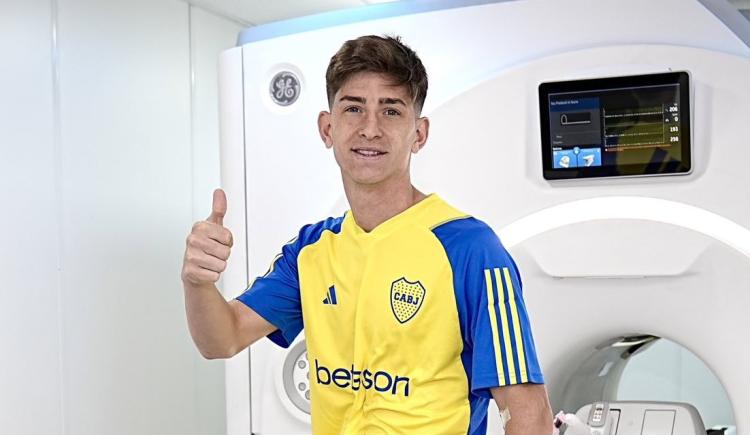 Imagen de La primera imagen de Tomás Belmonte con los colores de Boca