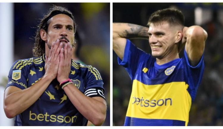 Imagen de Alerta por Cavani y Zenón en Boca con el Superclásico en la mira