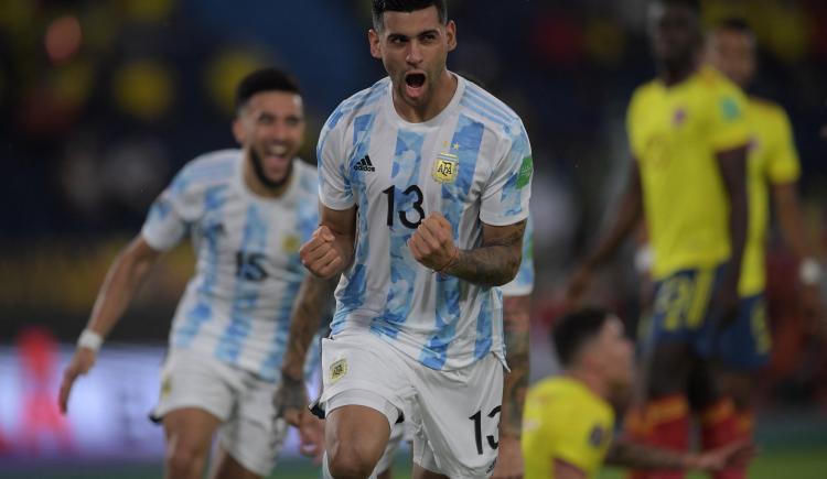 Imagen de CRISTIAN ROMERO ANOTÓ EL SEGUNDO GOL MÁS RÁPIDO DE ARGENTINA EN LAS ELIMINATORIAS