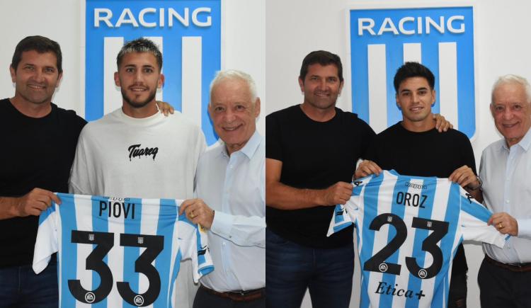 Imagen de Gonzalo Piovi y Nicolás Oroz renovaron con Racing