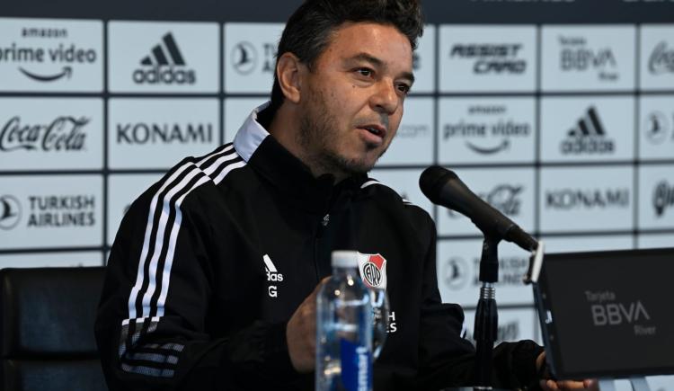 Imagen de Gallardo: “No doy el equipo por ocultar, sino para que el rival no tenga precisiones”.