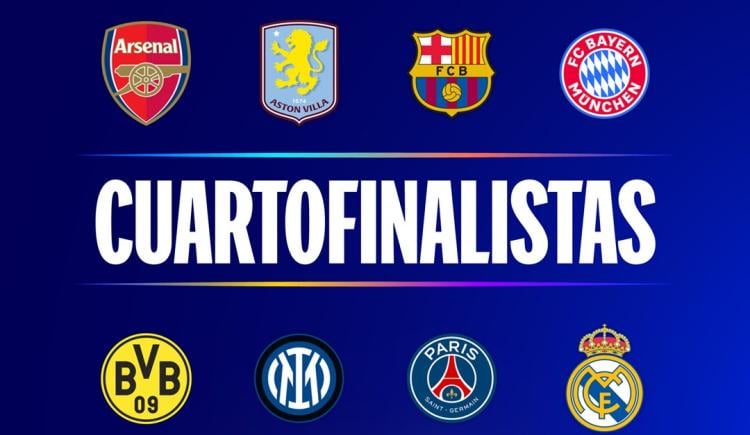 Imagen de Champions League: fechas y localías definidas para los cuartos de final