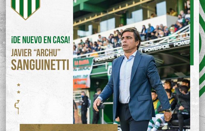 Imagen de Javier Sanguinetti, nuevo entrenador de Banfield